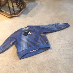 Cynthia Rowley denim print sweatshirt